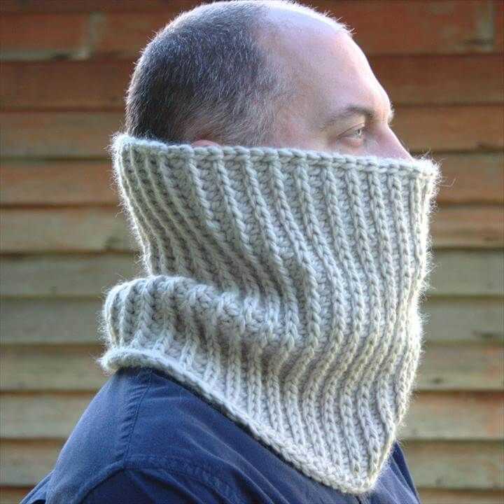 Knitting pattern mens scarf easy