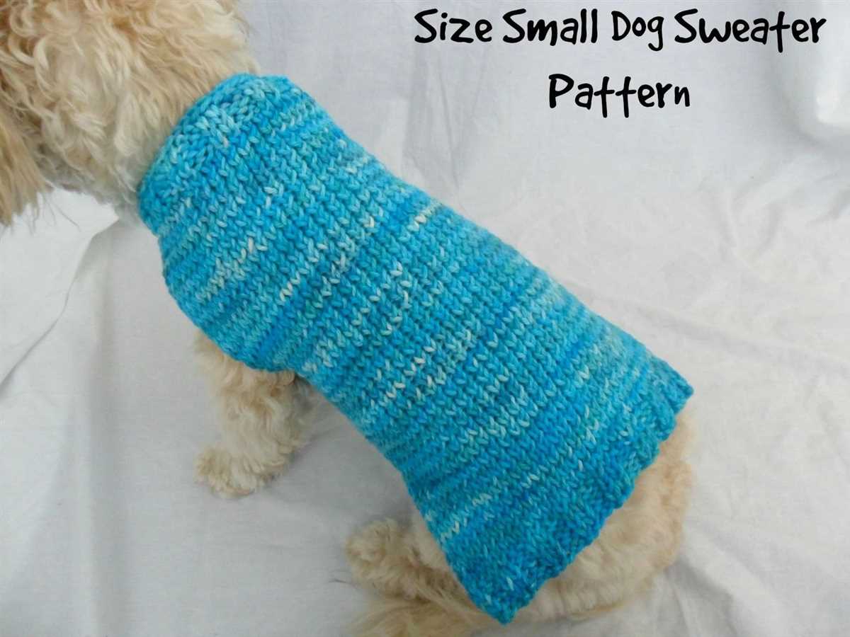 Downloadable printable easy knit dog sweater patterns free