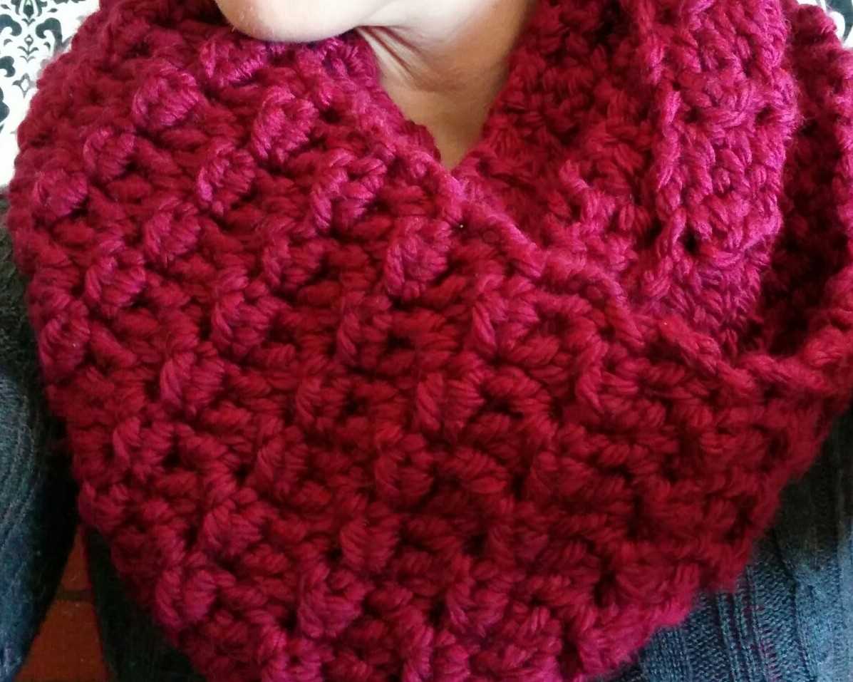 Cowl knit pattern bulky yarn