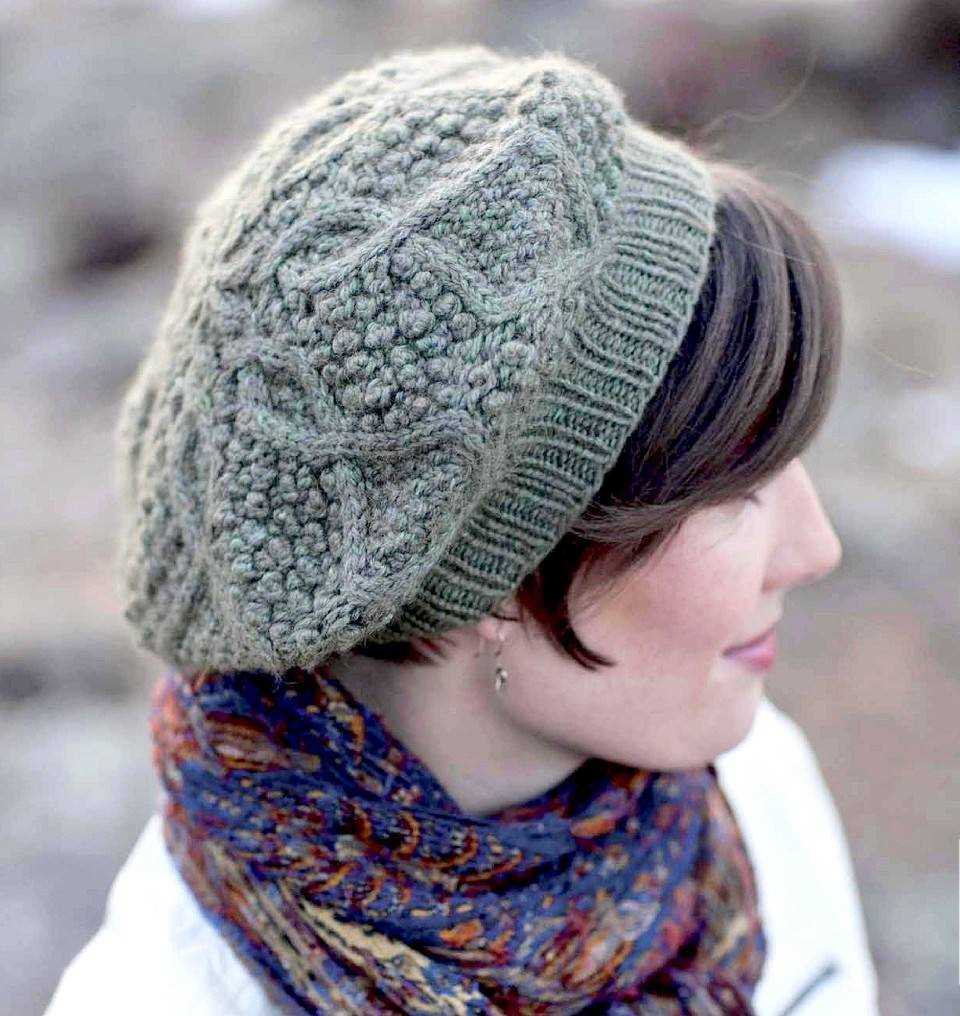 Beret beanie knitting pattern