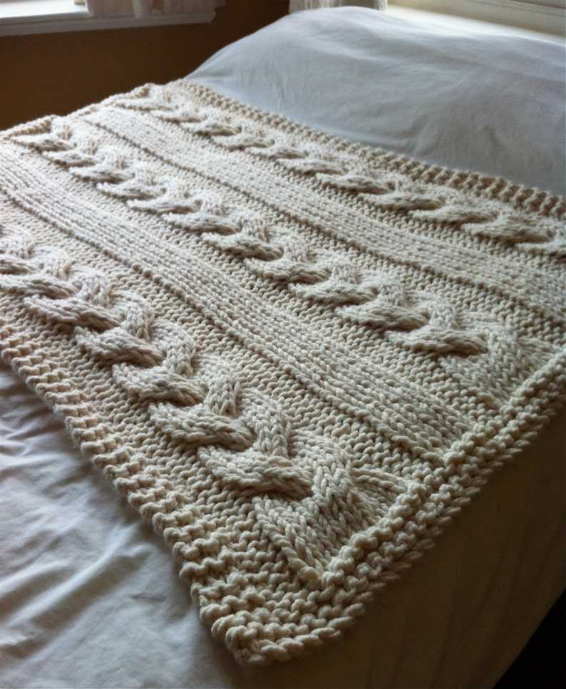 Chunky blanket knitting pattern uk