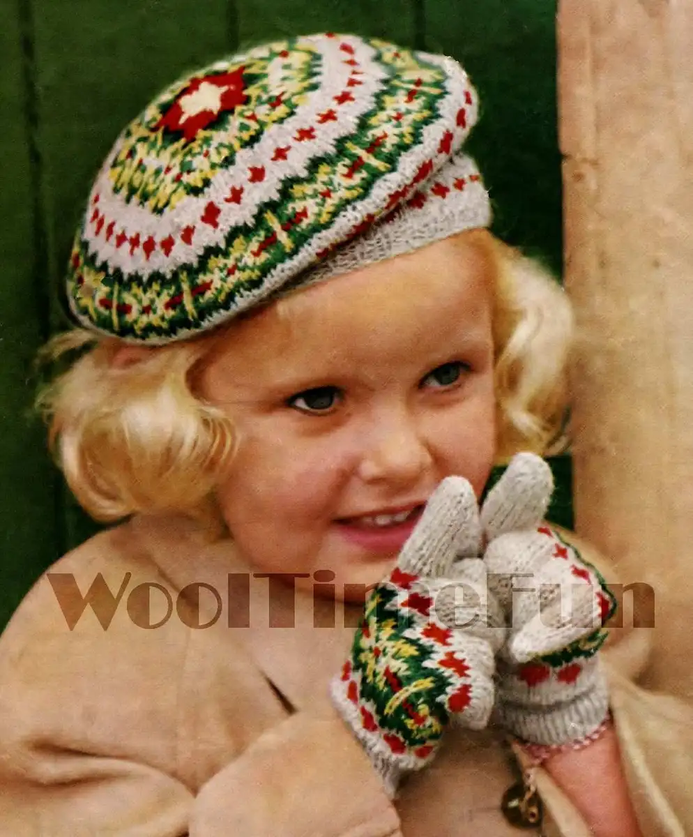 Fair isle beret knitting pattern free