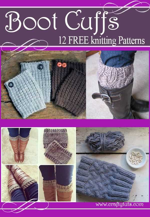 Boot cuffs knitting pattern free