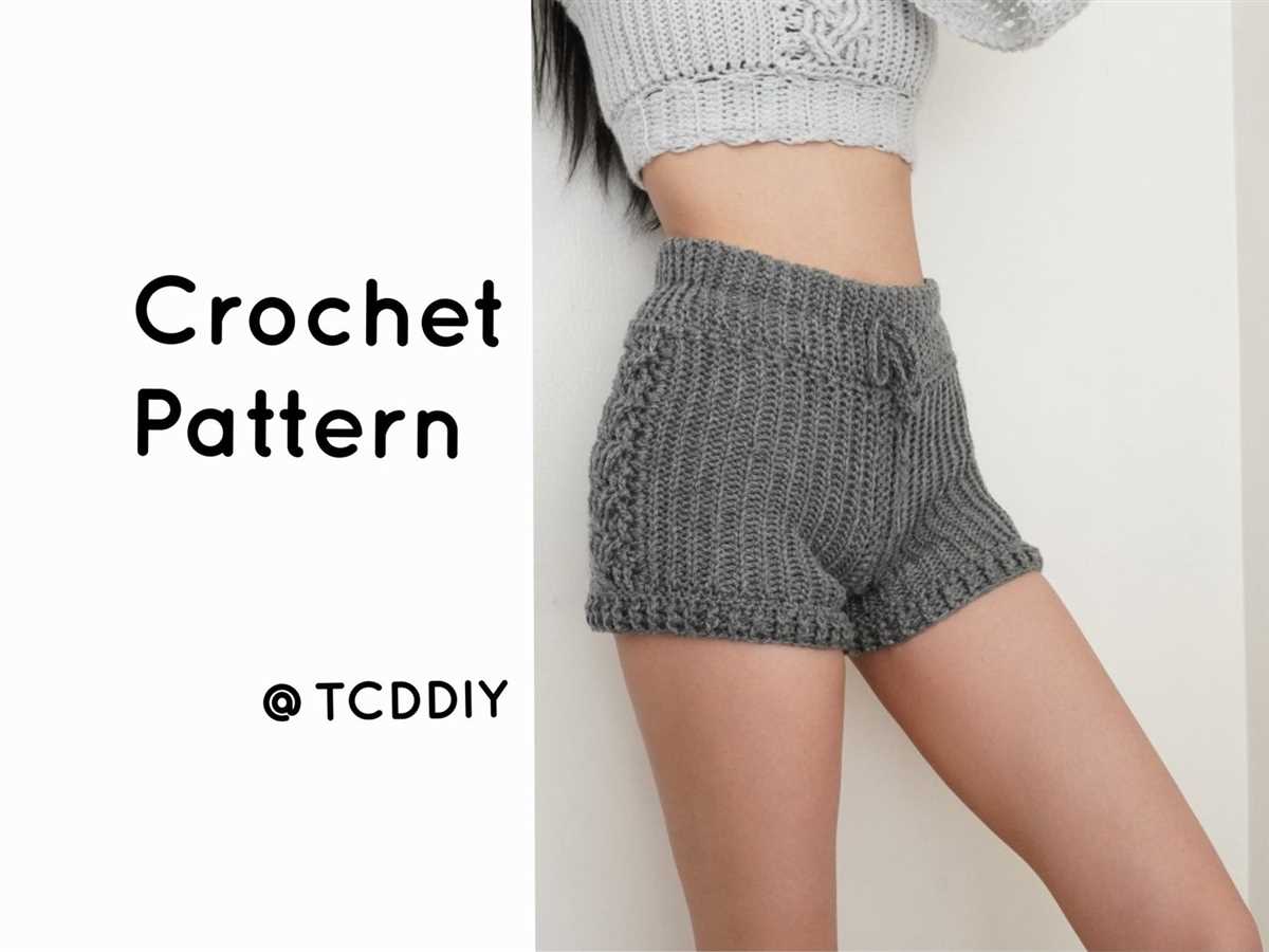 High waisted knit shorts pattern