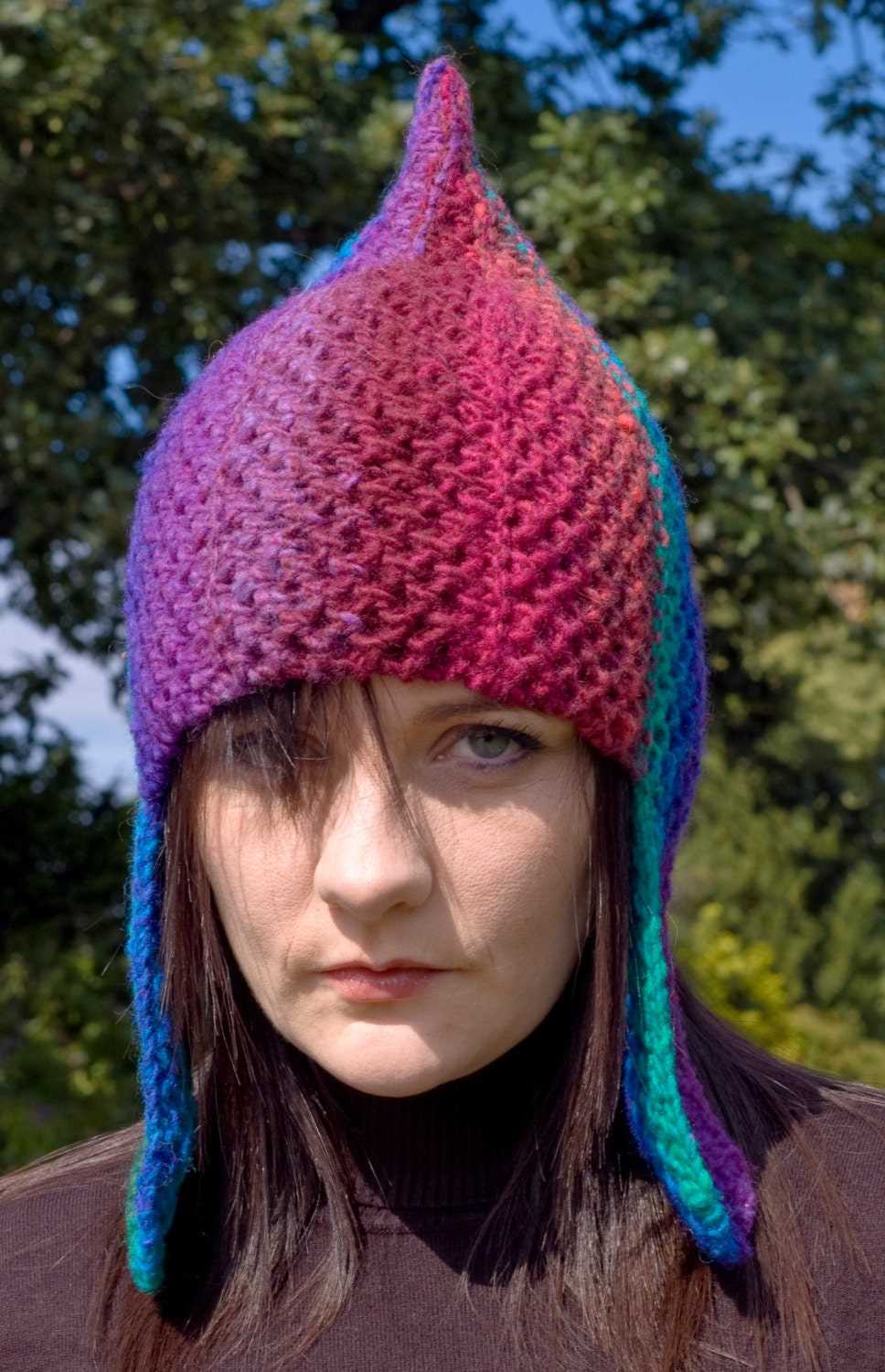 Knitted pixie hat pattern