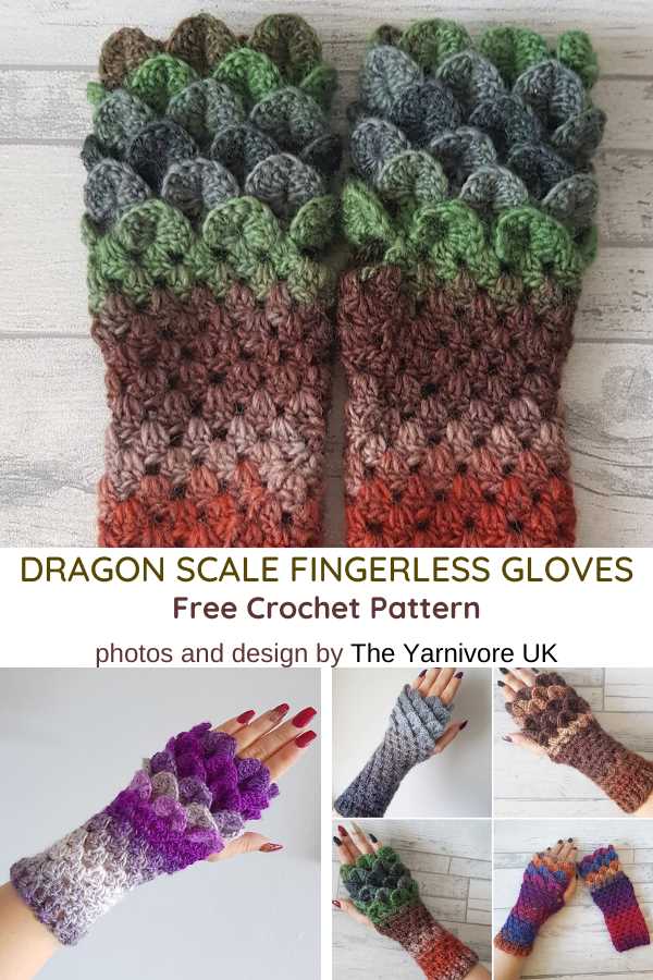 Dragon scale gloves knitting pattern free