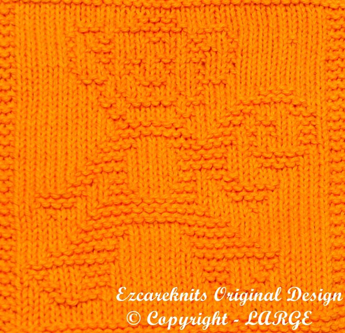 Log cabin knit pattern