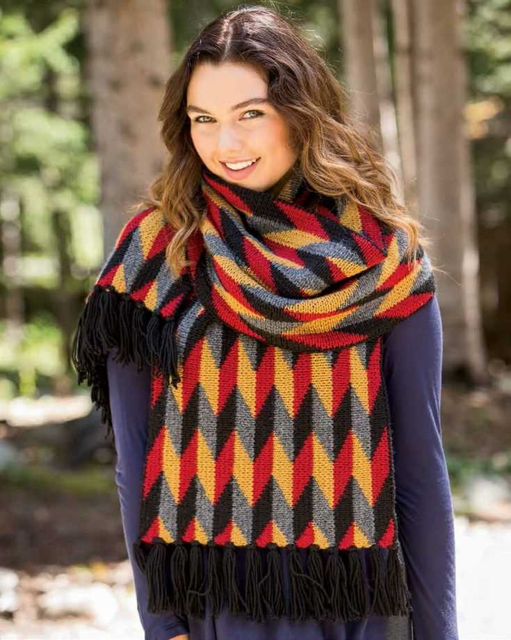Chevron shawl knitting pattern