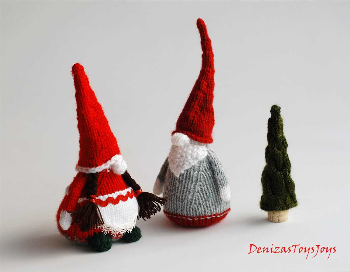 Christmas gnome knitting pattern