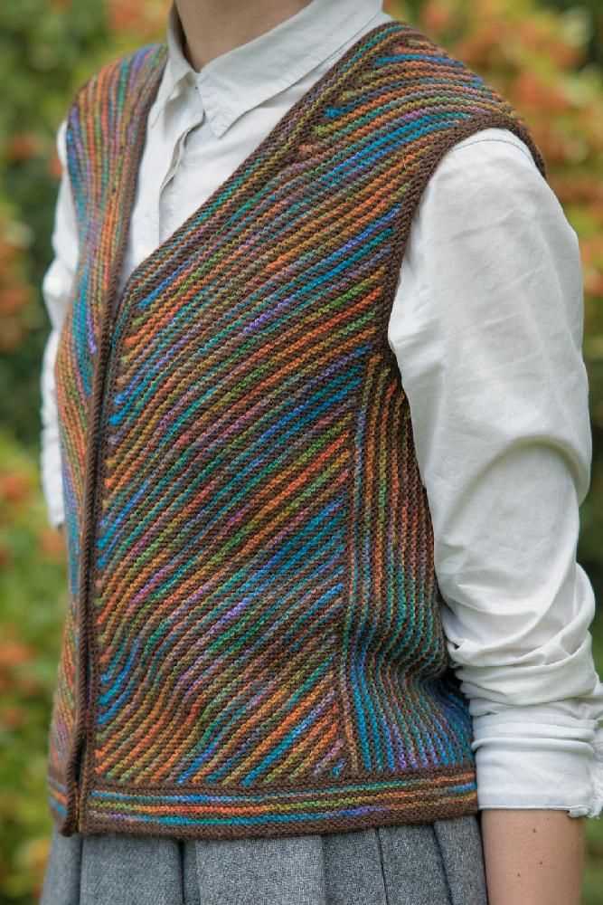 Long knitted vest pattern