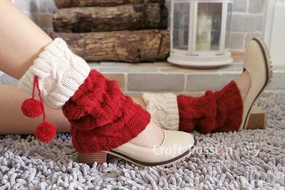 Long leg warmers knitting pattern