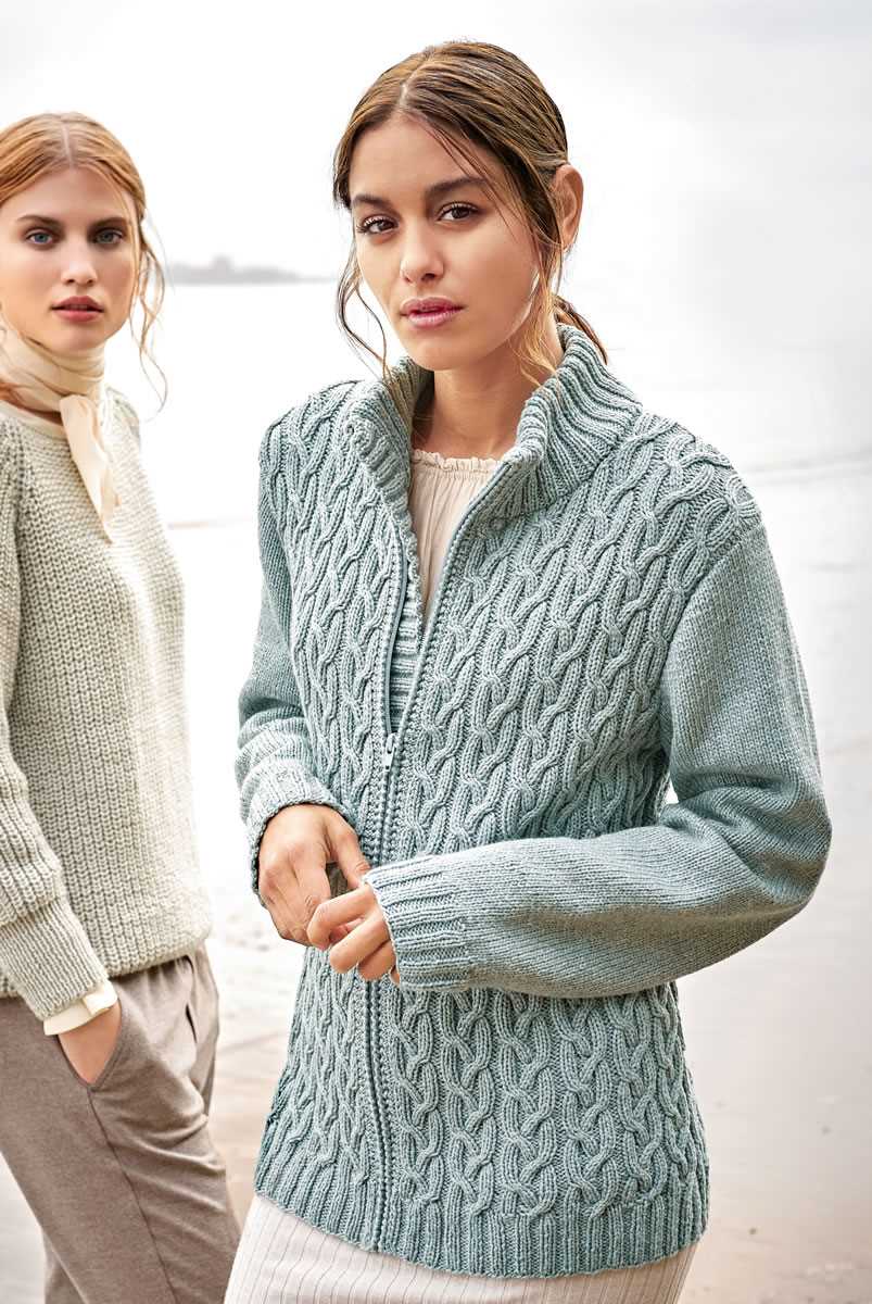 Long aran cardigan knitting pattern