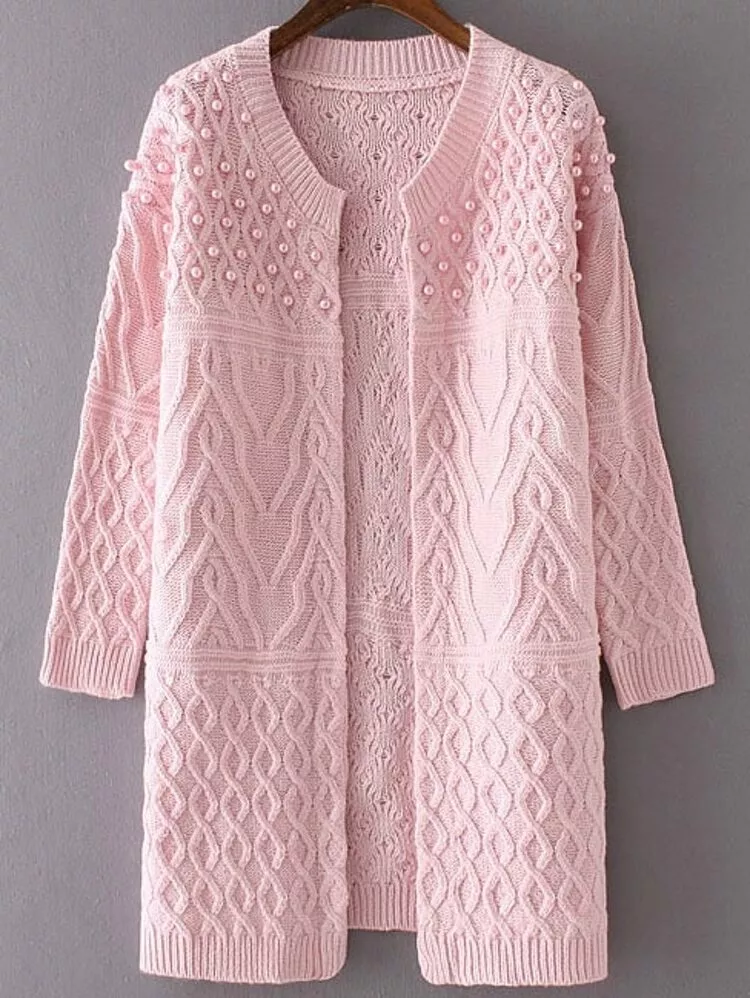 Long sweater coat knitting pattern