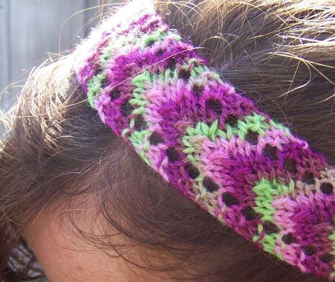 Loom knit headband pattern