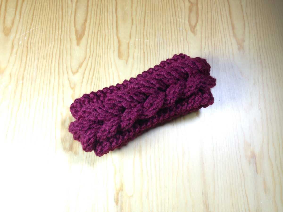 Loom knit headband pattern