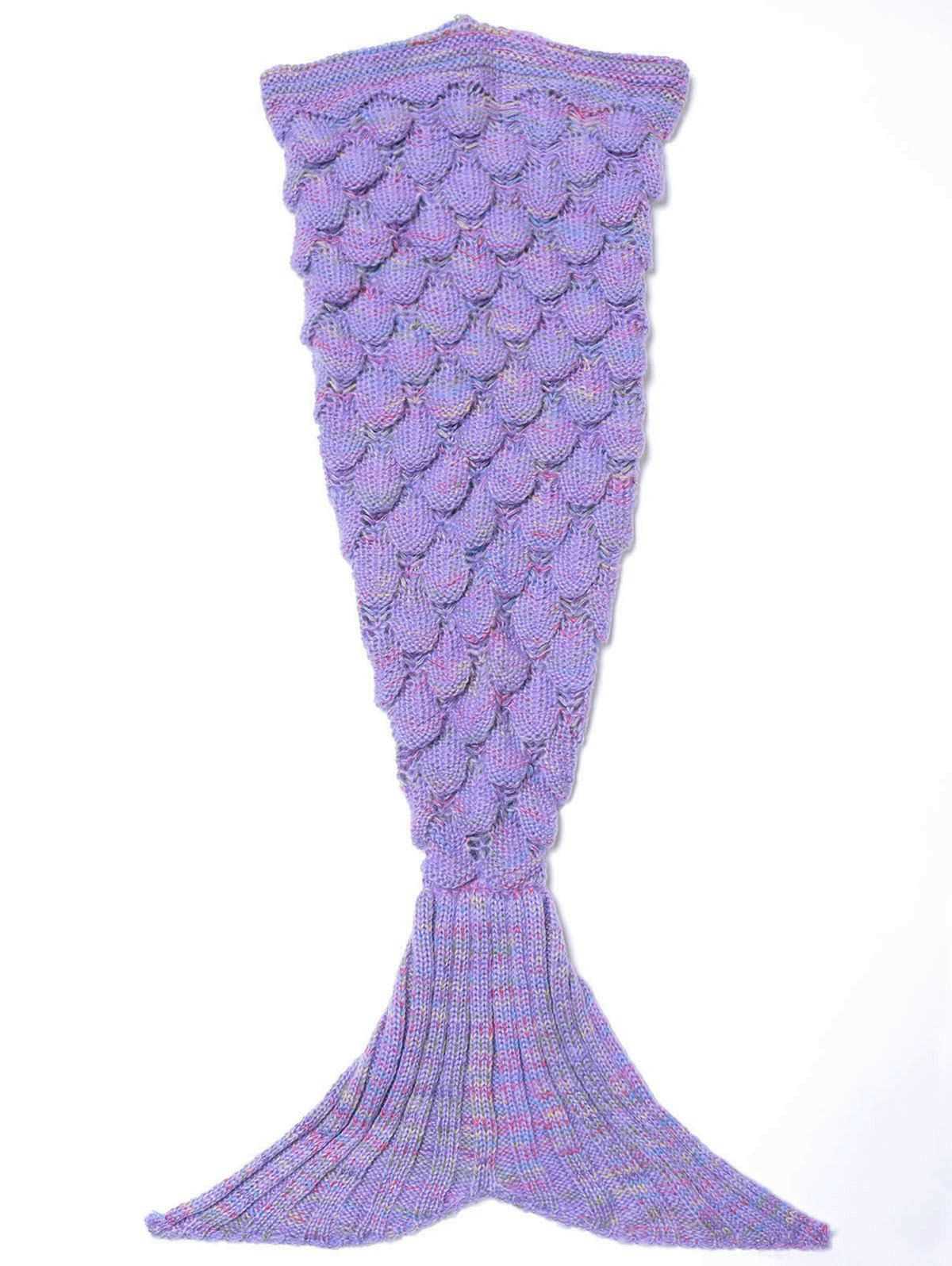 Loom knit mermaid tail blanket pattern