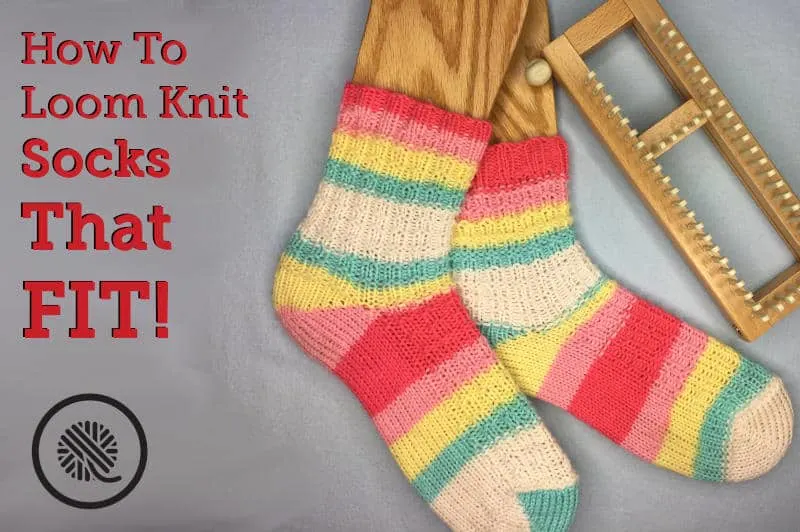 Loom knit socks pattern