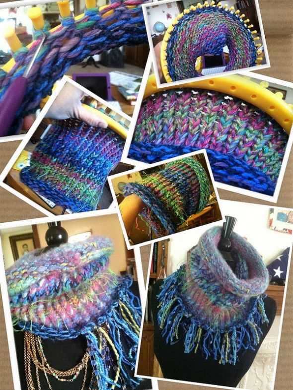 Loom knitting a scarf patterns