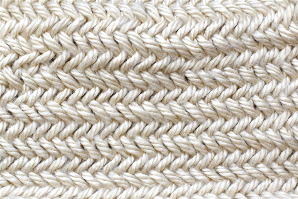 Loom knit chevron pattern