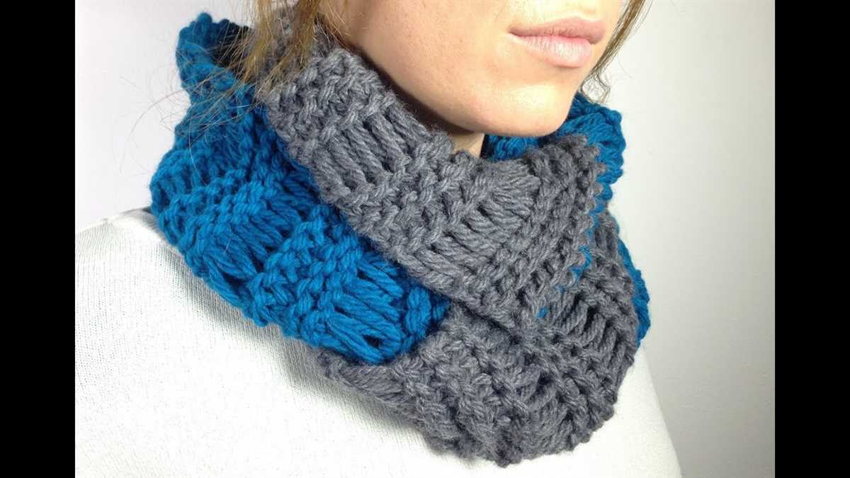 Loom knit infinity scarf pattern free