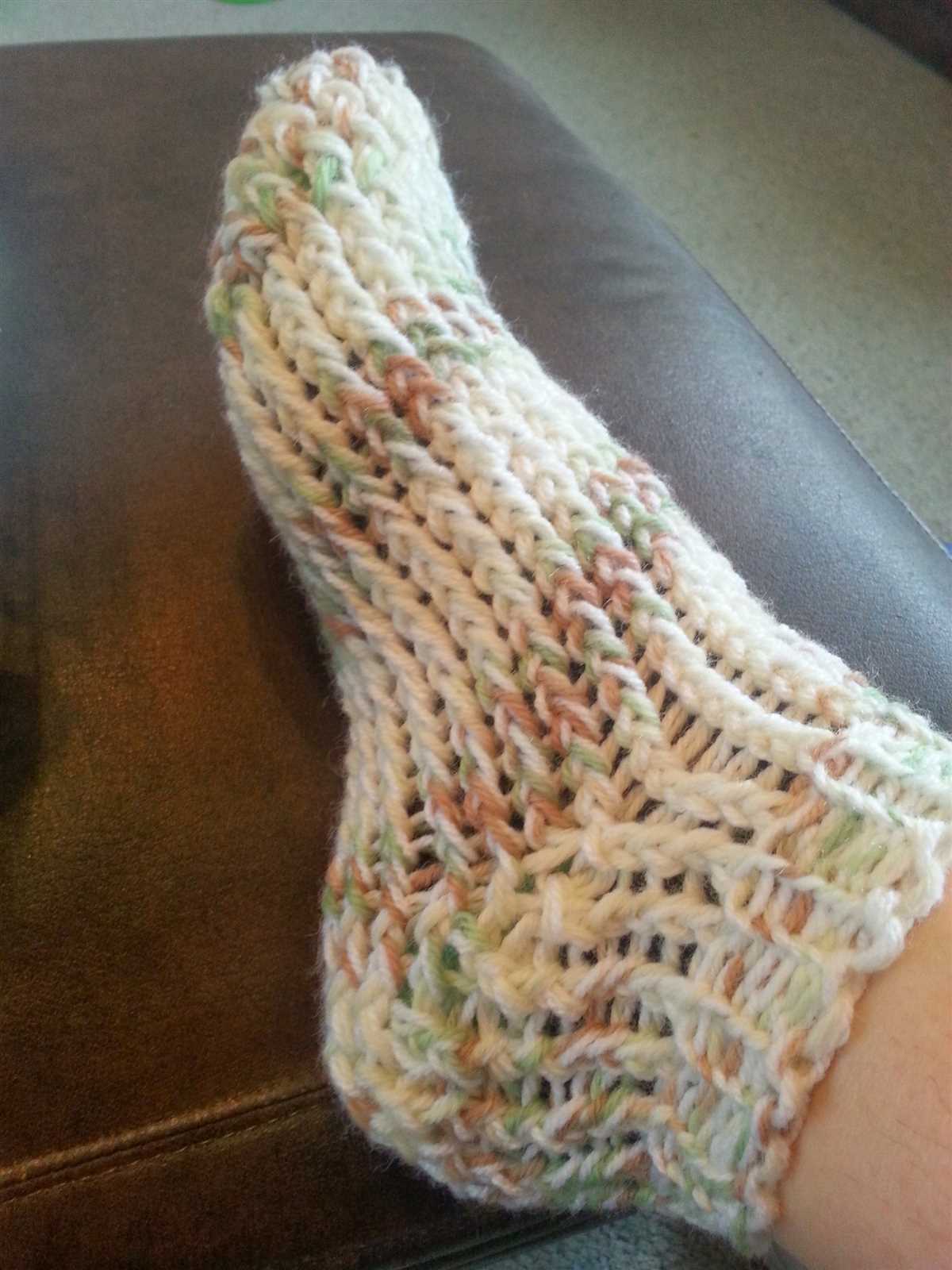 Loom knit socks pattern