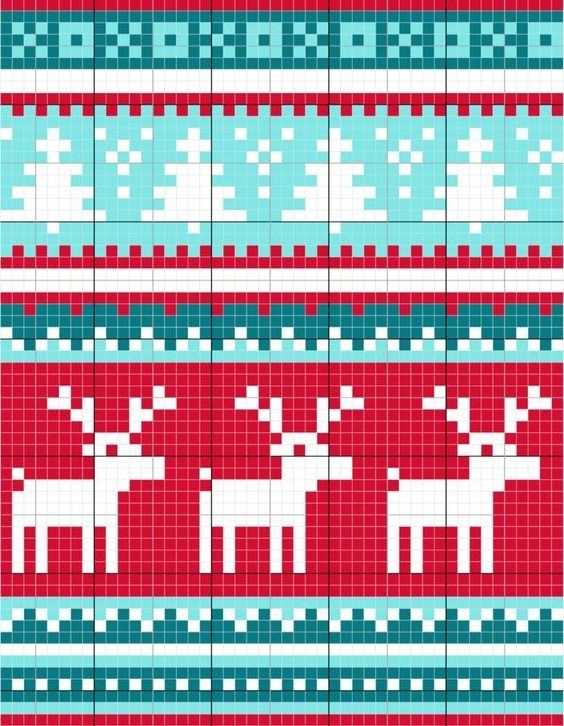 Loom knitting christmas patterns