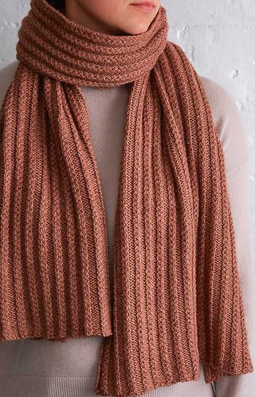 Loop scarf pattern knit