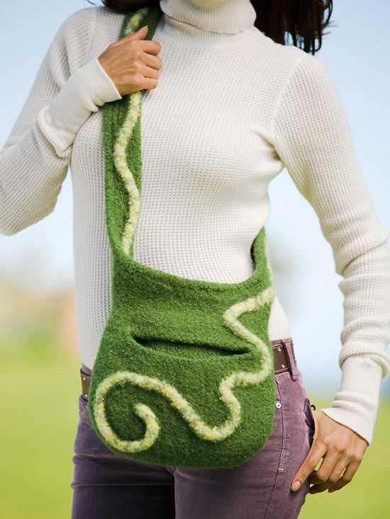 Knitting pattern for shoulder bag