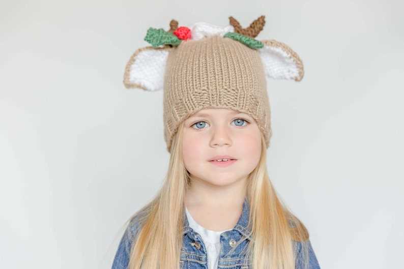 Childs christmas hat knitting pattern