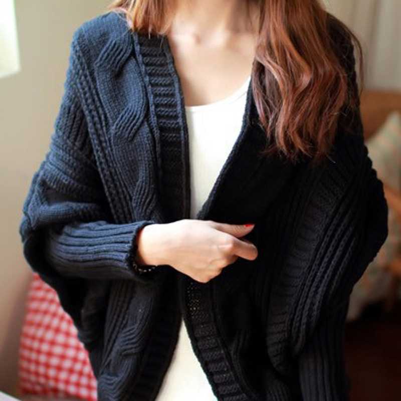 Ladies batwing jumper knitting pattern