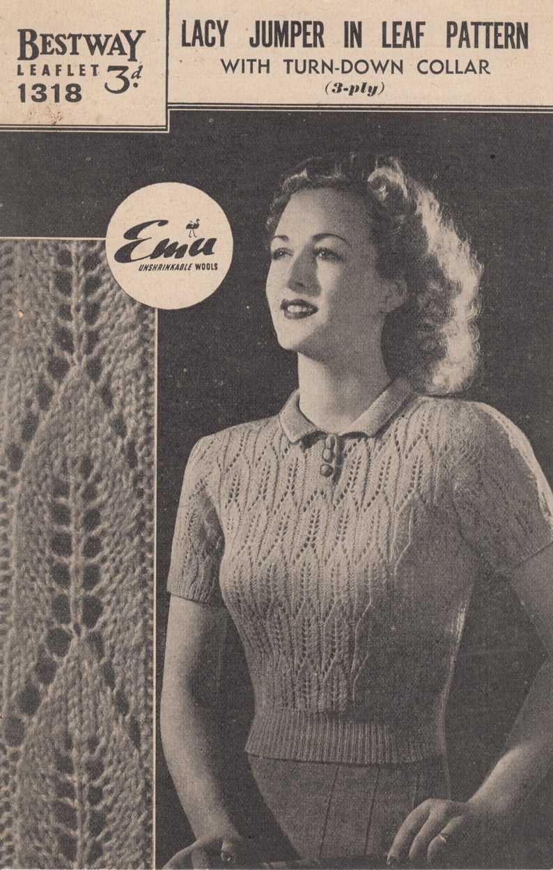 Vintage knitting patterns for ladies