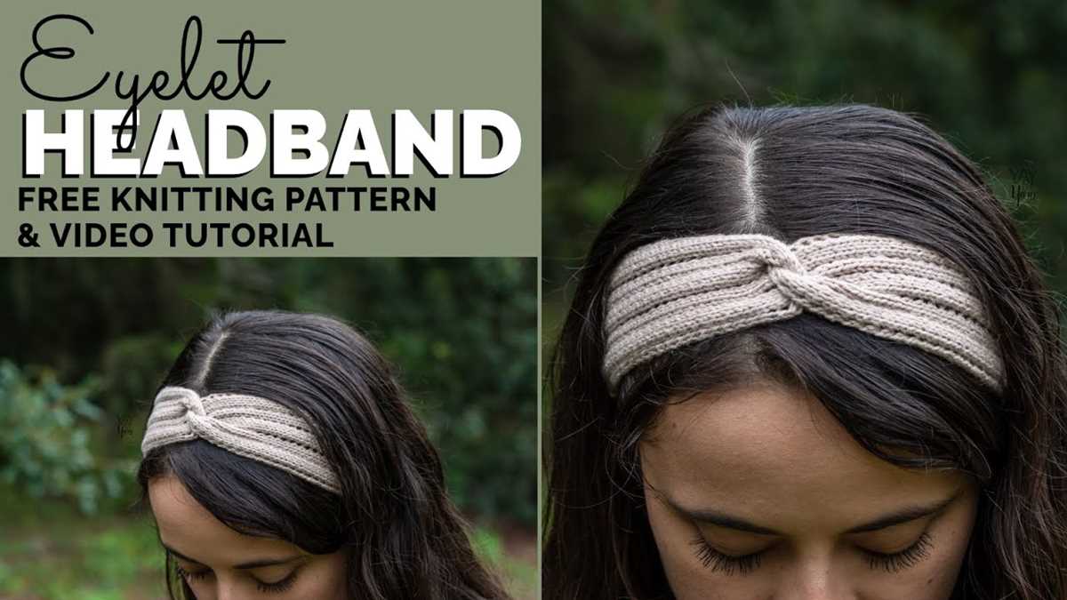Knit headband pattern twist