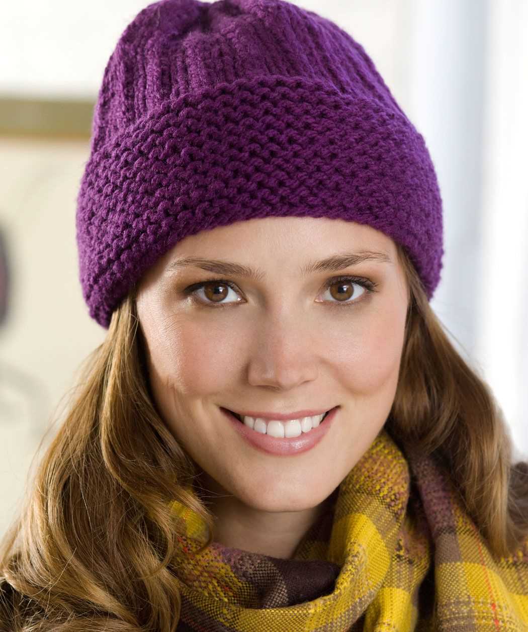 Easy knit hat pattern red heart