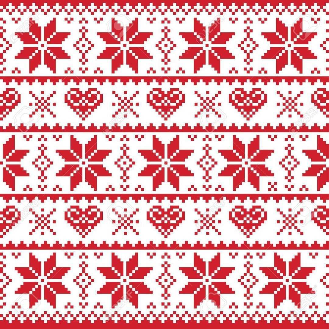 Knitting christmas tree pattern