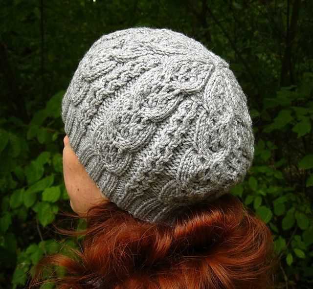 Knitted hair hat pattern