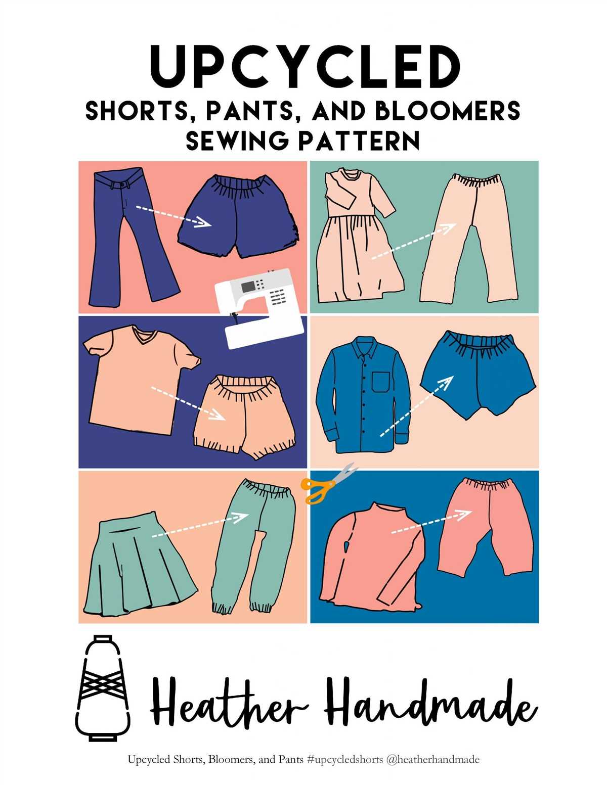 Knit shorts sewing pattern