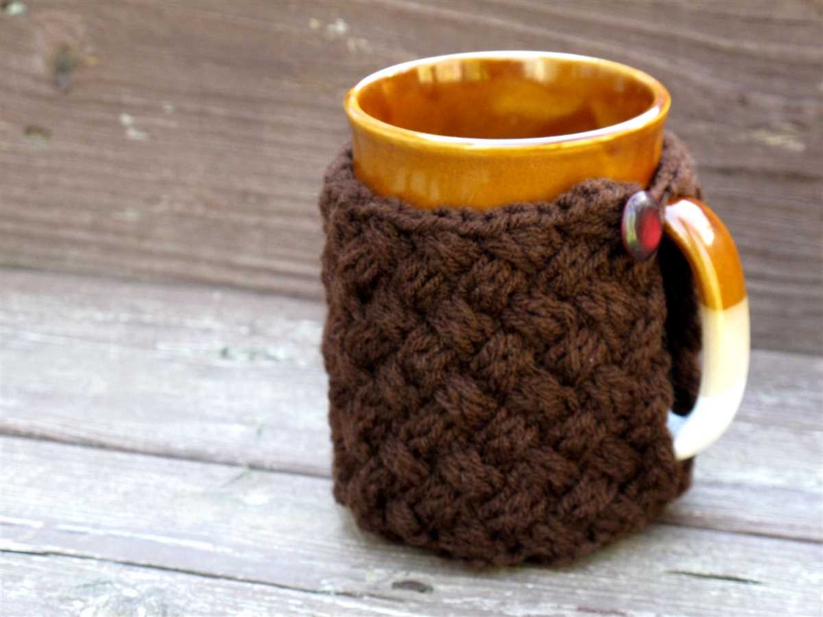 Knitted mug warmers free pattern