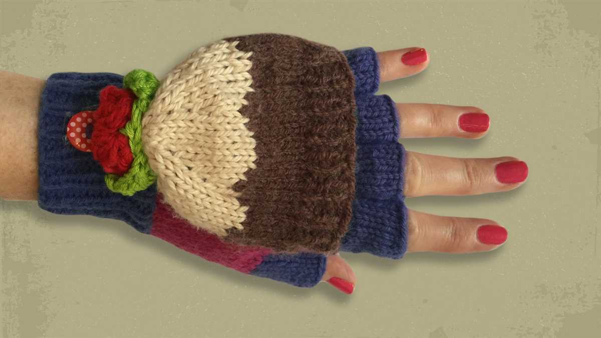 Double knit fingerless gloves pattern