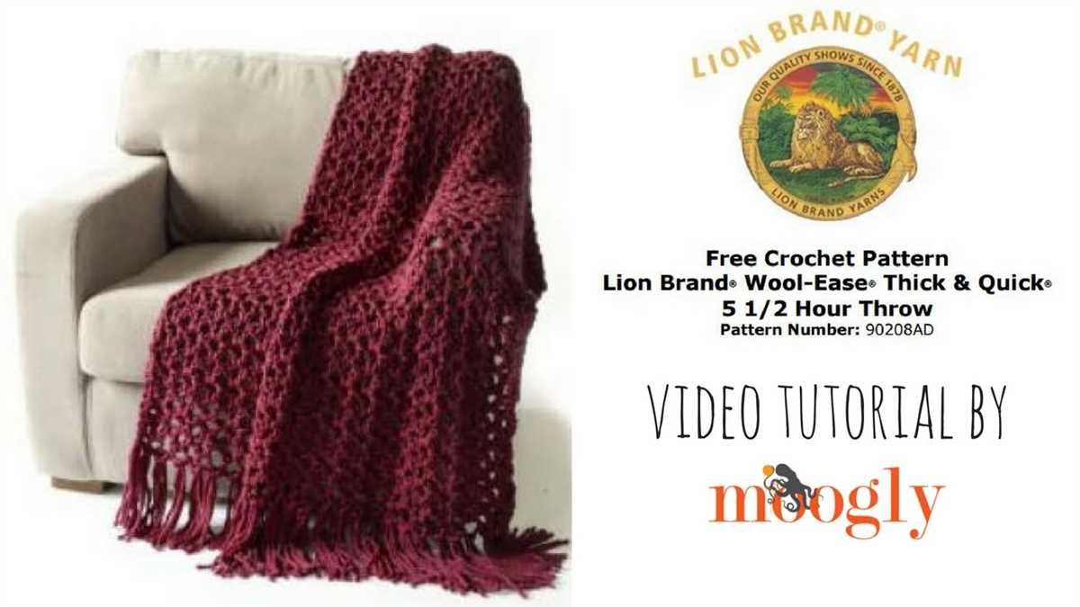 Wool ease thick and quick knit blanket patterns