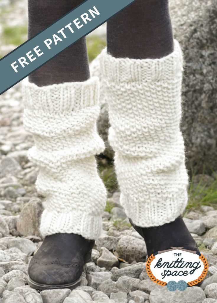 Machine knit leg warmers pattern