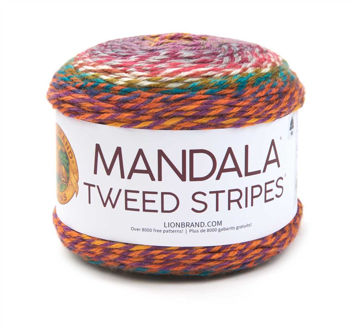 Mandala tweed stripes knit patterns