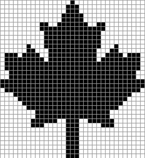 Maple leaf dishcloth knitting pattern