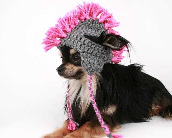 Free knitting pattern for dog hat with ear holes
