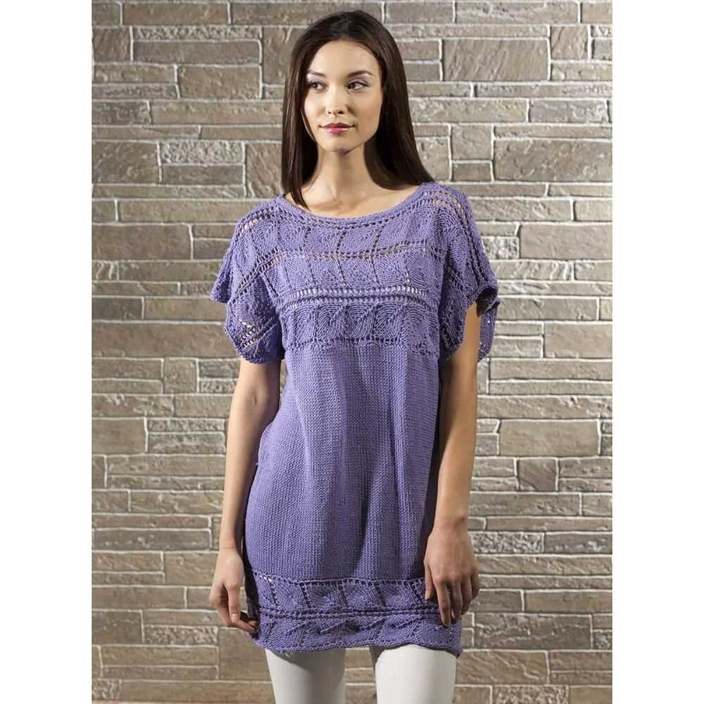 Lace tunic knitting pattern