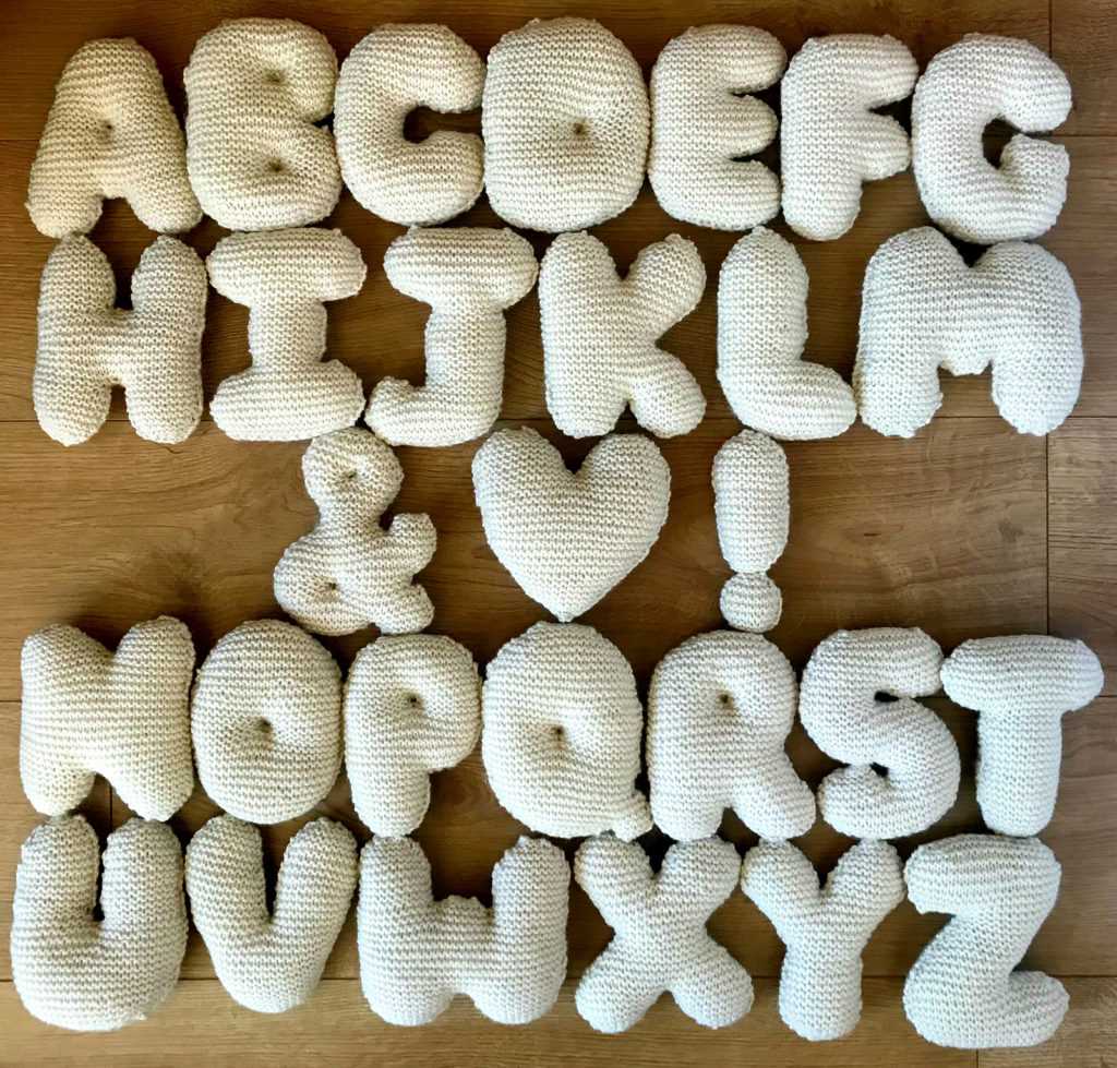 Alphabet dishcloth knitting patterns