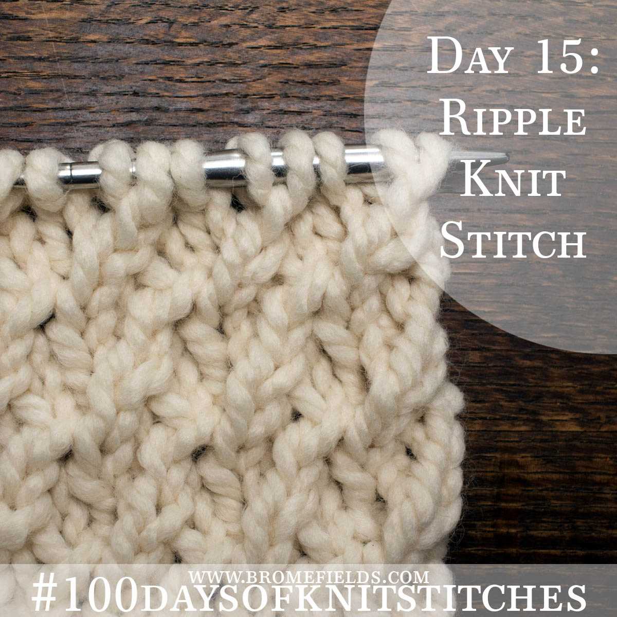 Knit ripple pattern