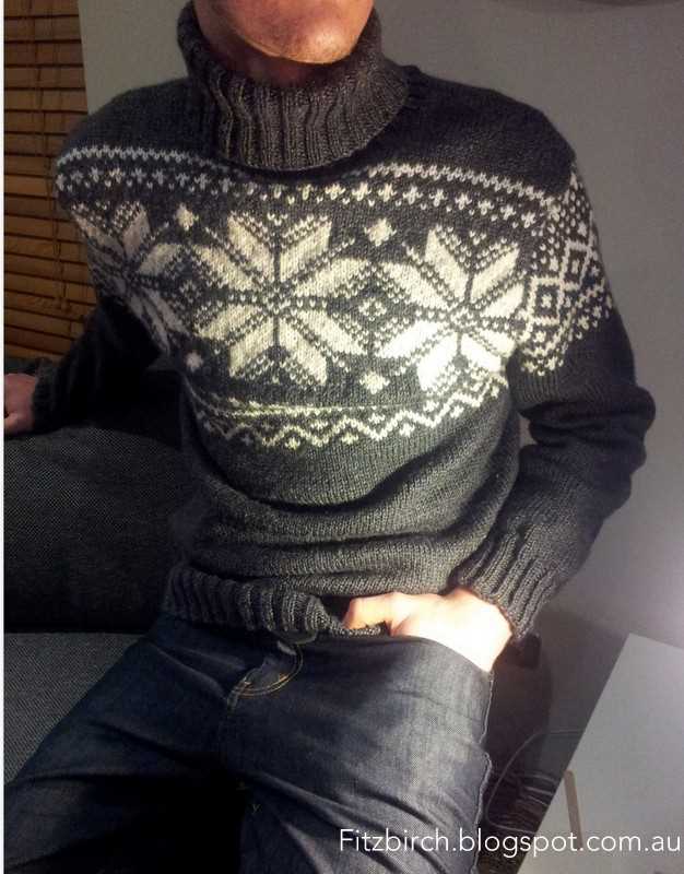 Mens nordic sweater knitting pattern