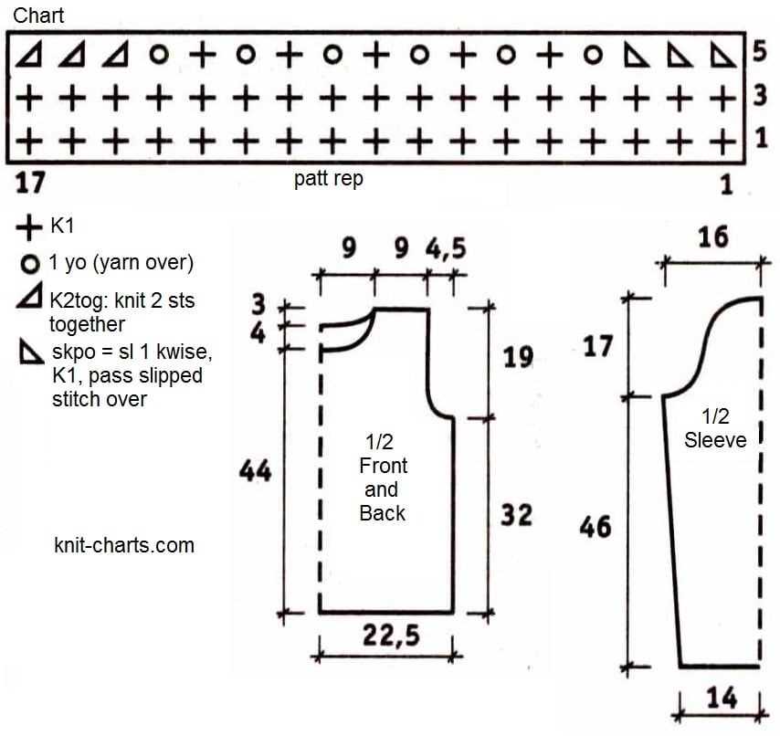 Slip over knitting pattern