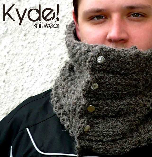 Men's neck warmer knitting pattern free