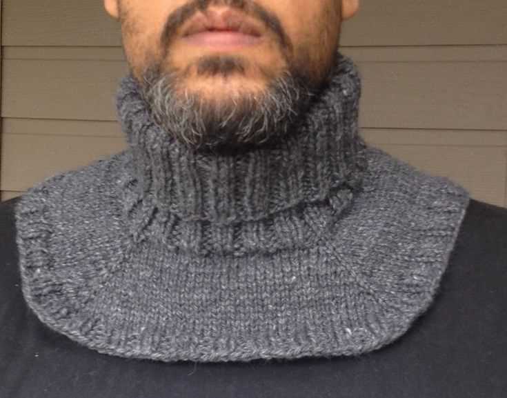Men's neck warmer knitting pattern free
